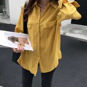 여성 데일리 러블리 심플 쿨 긴팔 블라우스 셔츠