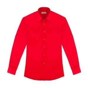 일반)레드 솔리드셔츠_MS09