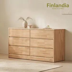 핀란디아 메이트 원목 1500 3단서랍장 와이드체스트