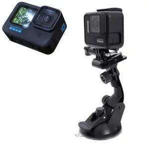 고프로 10 호환 액션캠 자동차 유리 석션컵 흡착 거치대 마운트