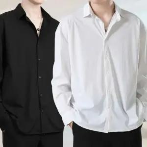 남자 숙 링클프리 남방 정장 긴팔 와이숙 데일리 숙 슬림핏 솔리드숙 남자숙 남방 여자 남성 무지 캐주얼숙