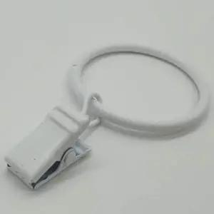 [콩심팥심]커튼고리 집게링 사진 모자걸이 커튼봉고리링 흰색1p