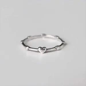(Silver925) Heart dot ring