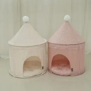 반려견텐트 강아지 러블리 궁전 하우스 반려견 숨숨집 동굴집 1P