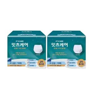 잇츠케어 국내생산 성인용 기저귀 팬티형 10매 X 2팩