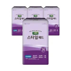 디펜드 스타일 패드 안심대용량 14p x 4팩 2024 NEW