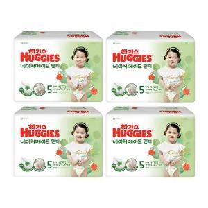 하기스 네이처메이드 팬티 5단계 공용 34매 4팩 1개