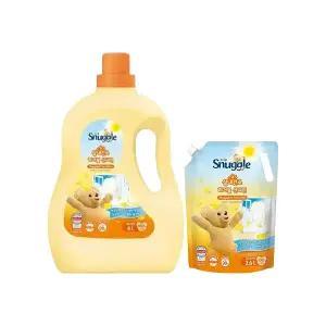 스너글 섬유유연제 실내건조 허거블 선샤인 4L, 1개 + 리필 2.6L, 1개