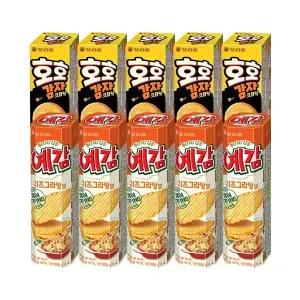 오리온 호호감자크래커 81g, 5개 + 예감 치즈 64g, 5개