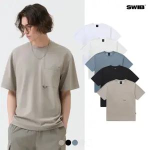 [택가 39000원][스위브]유니) C/P 분또 스티치 포켓 반팔티 (레귤러핏)(LSBMCTR702M)