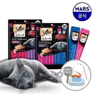 쉬바 멜티 12gx40p+모래삽+고양이낚시대+베베숲물티슈