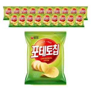 농심 포테토칩 오리지널, 60g, 20개