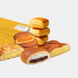 얌! 간식빵5종 1박스 택 (후레쉬팡/단팥빵/황치즈파이/소보로/슈크림, 10~35입)