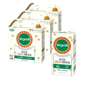 베지밀 데일리 저당 두유 190ml 48팩