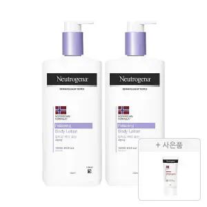 뉴트로지나 릴랙싱 바디 로션 450ml, 2개 +  증정(인텐스 리페어 시카 에멀젼 88ml, 1개)