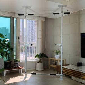 무한공간철봉 나사도안박고 자리도 안차지하는 엄청난풀업철봉 250cm높은천장도OK 어떤장소라도OK 디핑싯업