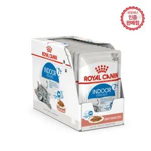 [로얄캐닌] 고양이파우치 인도어 7세이상 그레이비소스 85G 12팩