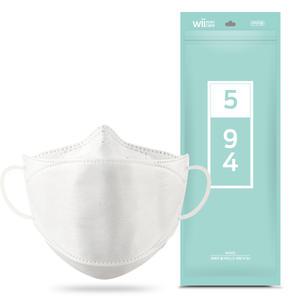 위케어 황사 미세먼지마스크 KF94 대형 화이트
