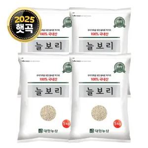 25년산 국산 늘보리 20kg (5kgx4) 겉보리 보리쌀 햇보리 잡곡