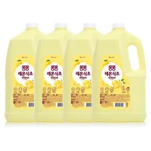 퐁퐁 주방세제 레몬식초 용기, 3L, 4개