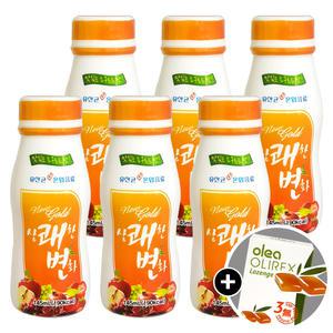 뉴골드 상쾌한변화 145ml x 6병 + 허브목캔디 올리렉스 로젠지 / 유산균 혼합 식이섬유 쾌변음료