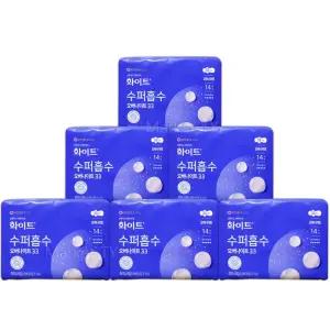 화이트 수퍼흡수 오버나이트 14개 x 6세트