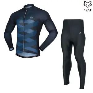 폭스 긴팔2101+9부바지 사이클 라이딩 자전거 복장 의류 세트