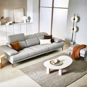 [스툴무료][자코모] 카밍 4인 기능성 천연면피 소가죽 소파+스툴