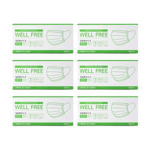 웰프리 일회용 덴탈마스크 MB필터 3중필터 숨쉬기편한 마스크 국내생산 300매