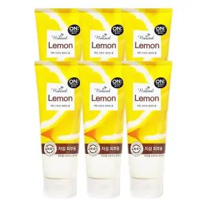 엘지 온더바디 더내추럴 클렌징 폼 지성용 산뜻한 레몬 200g X 6개
