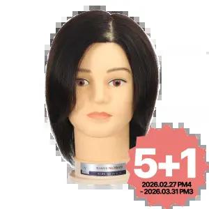 비너스가발 100%인모 12인치 맨즈 커트연습용통가발 블랙