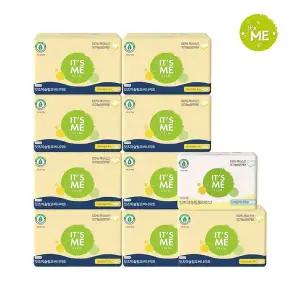 [잇츠미] NEW 슬림 유기농 순면커버 생리대 오버나이트 8P x9개+롱 팬티라이너 20p x1개 (총 92p)