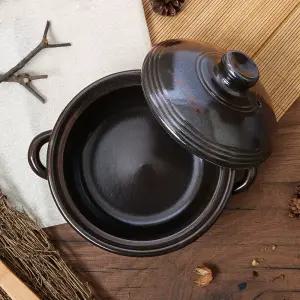 국산 예산 황토 뚝배기 / 옹기방 손잡이 찜기 계란찜 미니 내열냄비