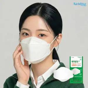 에어블링 KF-AD 비말차단마스크 귀 편한 마스크 100매
