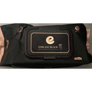 앙블랑 레이온 100% 아기물티슈 세이프 블랙 캡형 70매X10팩