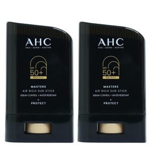 AHC 마스터즈 에어 리치 선스틱 x 2개 백탁없는 끈적임없는 워터프루프 박세리선크림