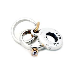 [판도라] 판도라 투톤 웨딩링 댕글 참 799319C01