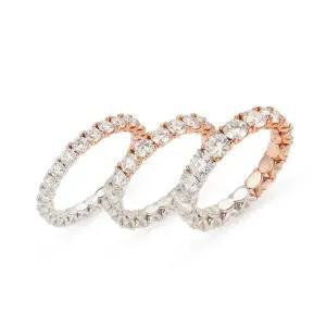 14k 모이사나이트 믹스 이터니티 반지 2.5mm