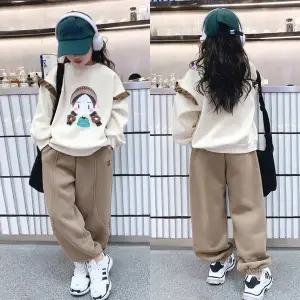 [삐삐네옷가게]여아 주니어 아이야나 프릴 봄가을 맨투맨 트레이닝 상하복