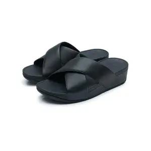 핏플랍 루루 크로스 슬라이드 블랙 K04-001