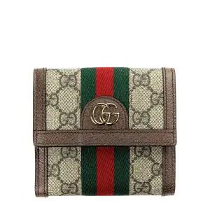 [구찌] (523173 96IWG 8745) 여성 오피디아 GG 프렌치 플랩 반지갑