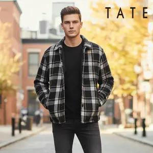 [테이트] 공용보아털안감퀼팅체크자켓_KABW9UGJ010