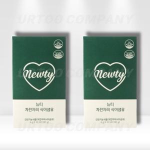 뉴티 차전자피 식이섬유 유산균 장건강 레몬라임맛 2박스 (60포)