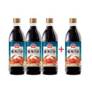 사조해표 홍게간장 500ml 3+1개 / 간장/감칠맛 / 국물요리 만능