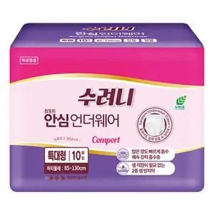 수려니 프리미엄 컴포트 안심 언더웨어 특대형 기준 4팩 (주문팩수 선택)