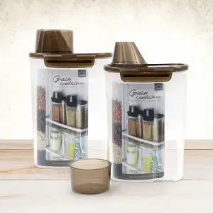 락앤락 도어포켓 잡곡통 2kg x 2개  잡곡보관 사료통