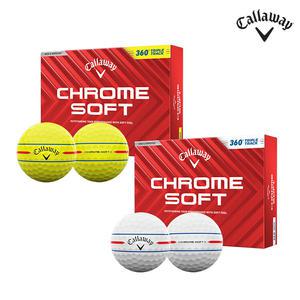 [캘러웨이] 2024 캘러웨이 크롬소프트 360 트리플트랙 골프공 3피스 12알