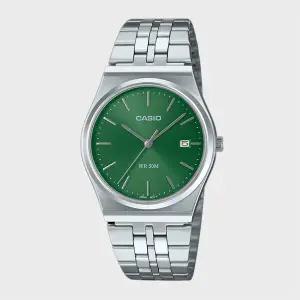 [카시오]CASIO 카시오 MTP-B145D-3A 레트로 그린 미니멀 메탈 손목시계