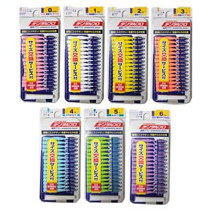 일제 덴탈프로 치간칫솔 I자형 15개입 7종 치석제거 치간브러쉬 치실