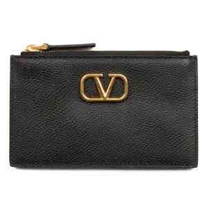 [발렌티노] 여성 브이 로고 지퍼 카드지갑 2W2P0W17SNP 0NO